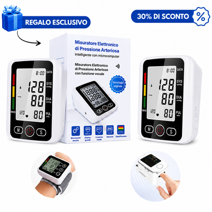 Misuratore Multifunzione della Glicemia Glucomax + Misuratore Elettronico della Pressione